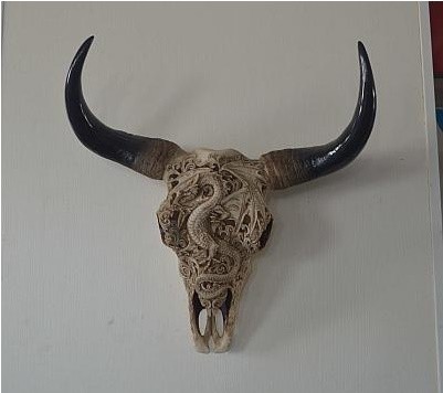 Resin Cow Head Wall Hanging